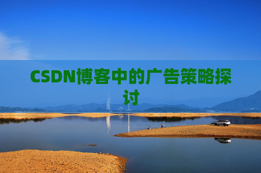 CSDN博客中的广告策略探讨